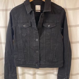 Black jean jacket. Size small